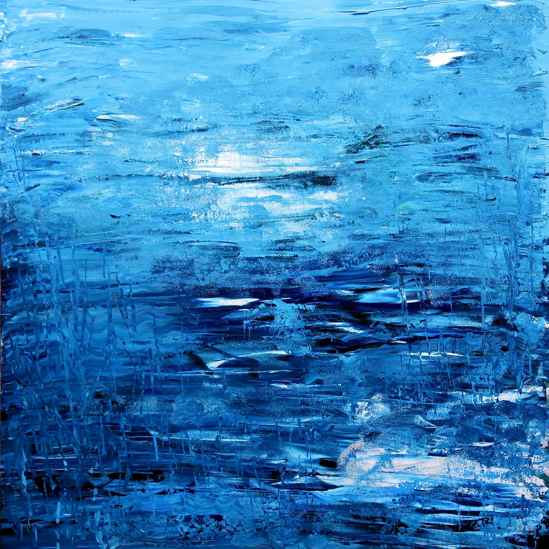 Malerei Misch-Technik Blue