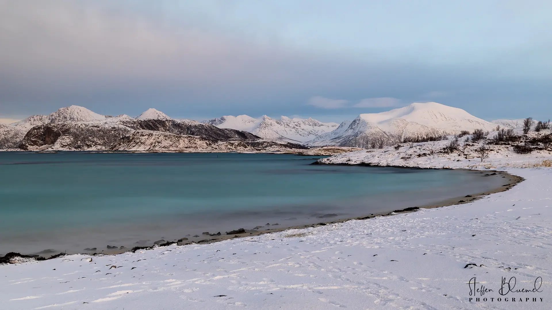 Winterlandschaft in Norwegen  Sommaroy