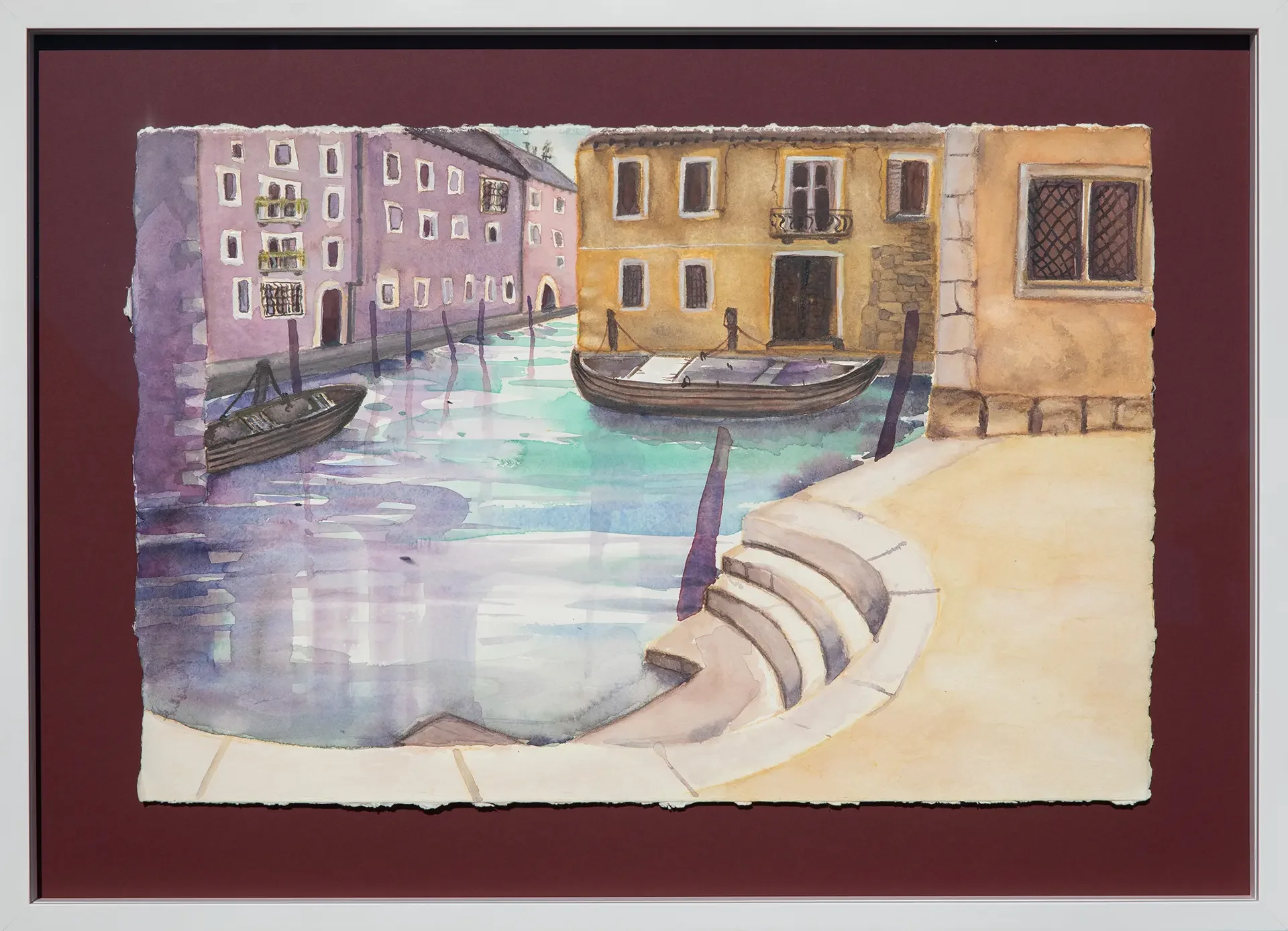 Malerei Gouache-Technik Scale di Venezia