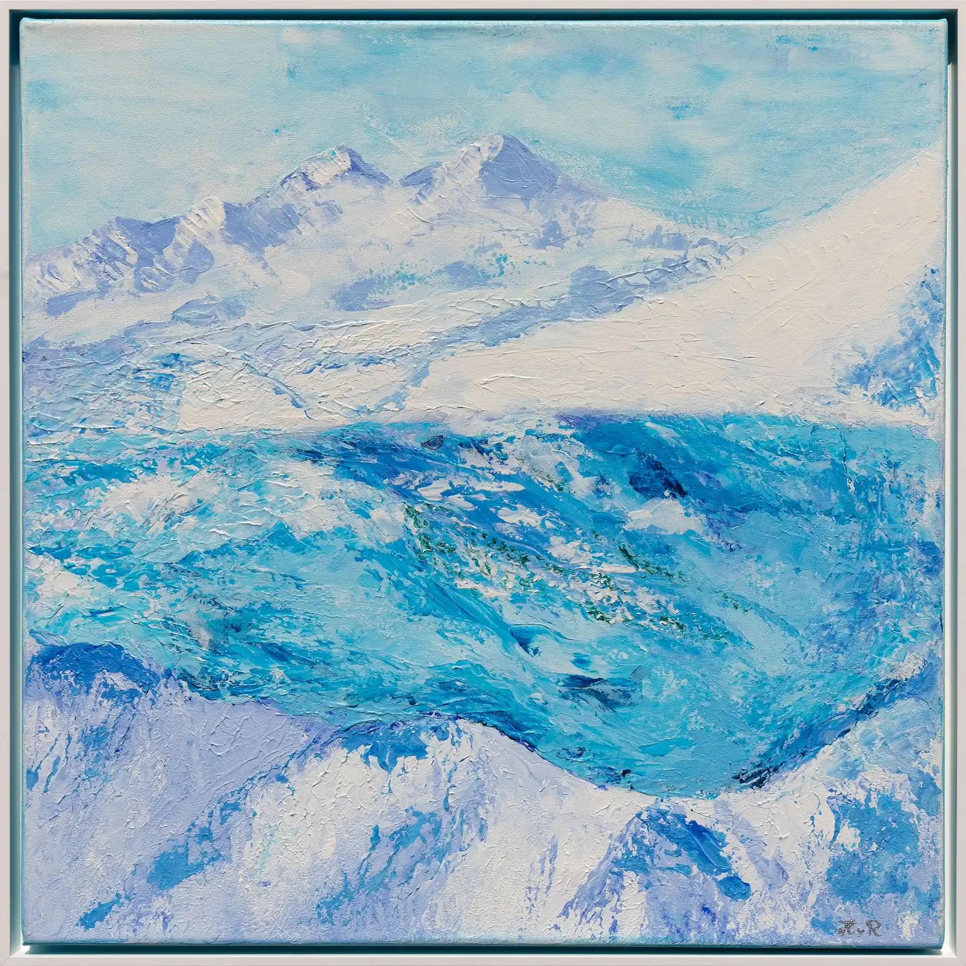 Malerei Misch-Technik Eiszeit