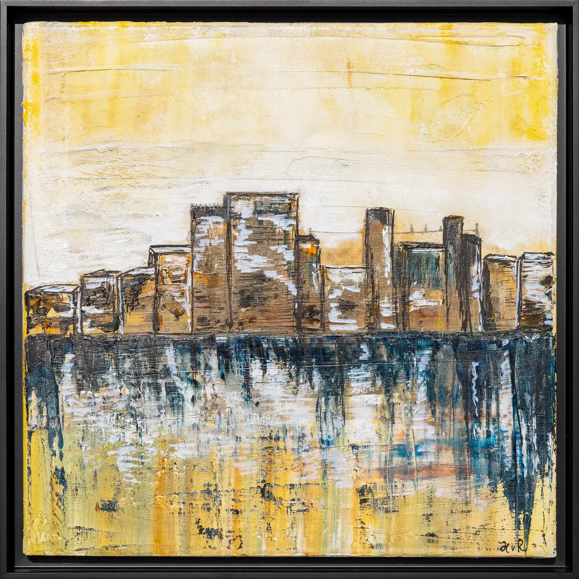 Malerei Misch-Technik Skyline