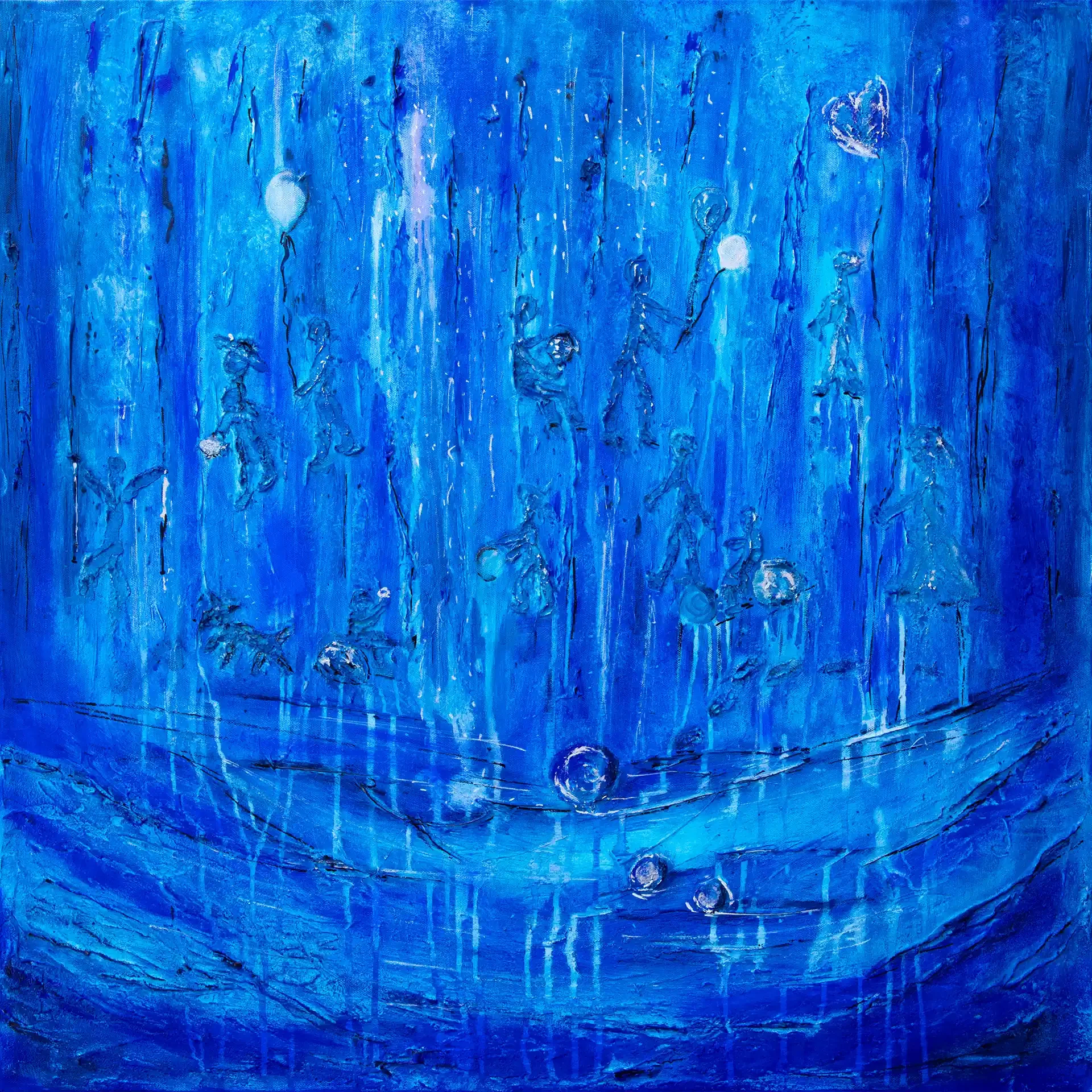 Malerei Misch-Technik Circle of Life