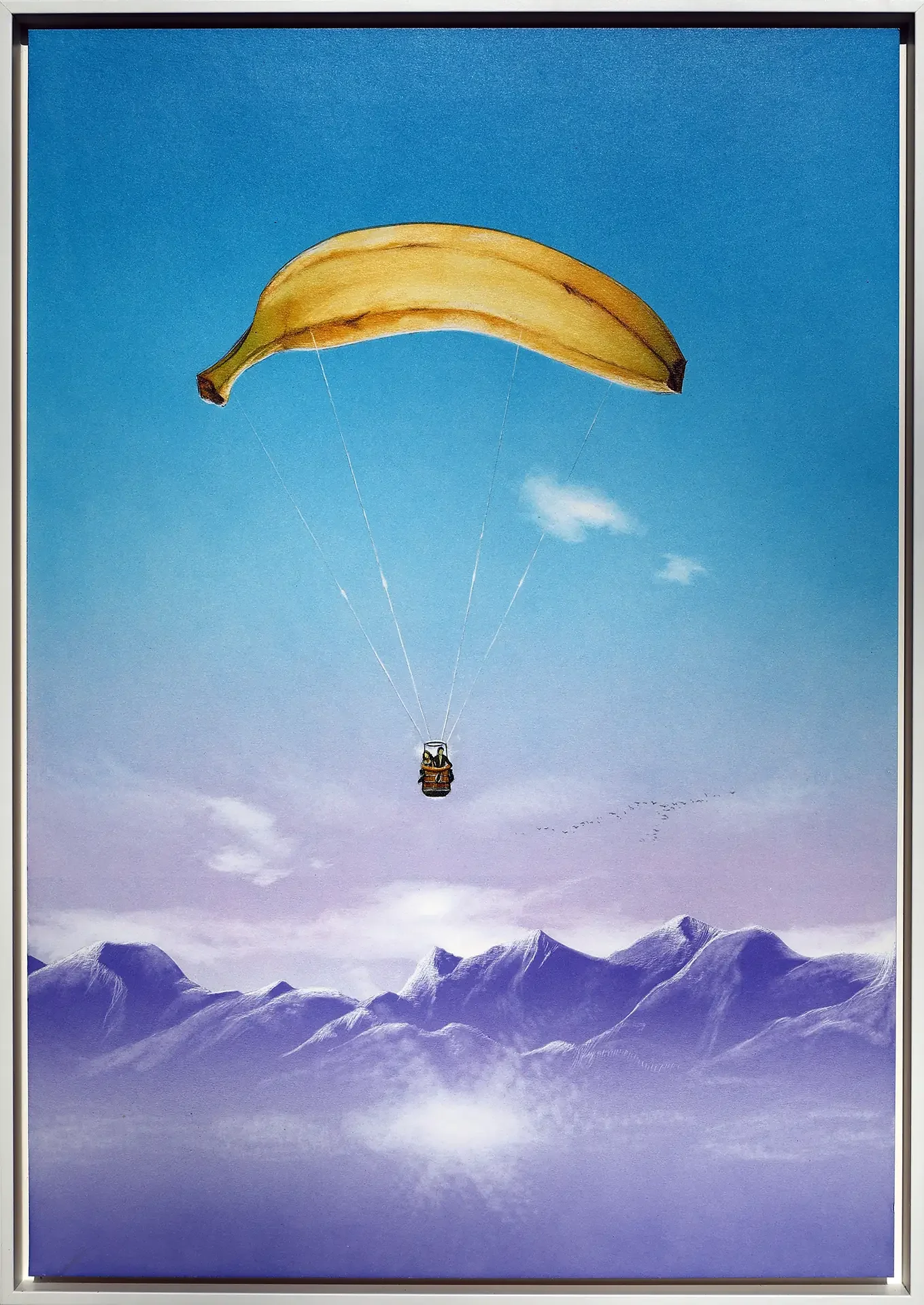 Malerei Airbrush-Technik Flying Banana