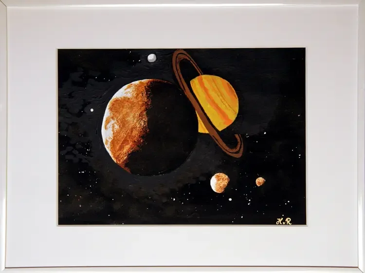 Malerei Gouache-Technik Unbekanntes