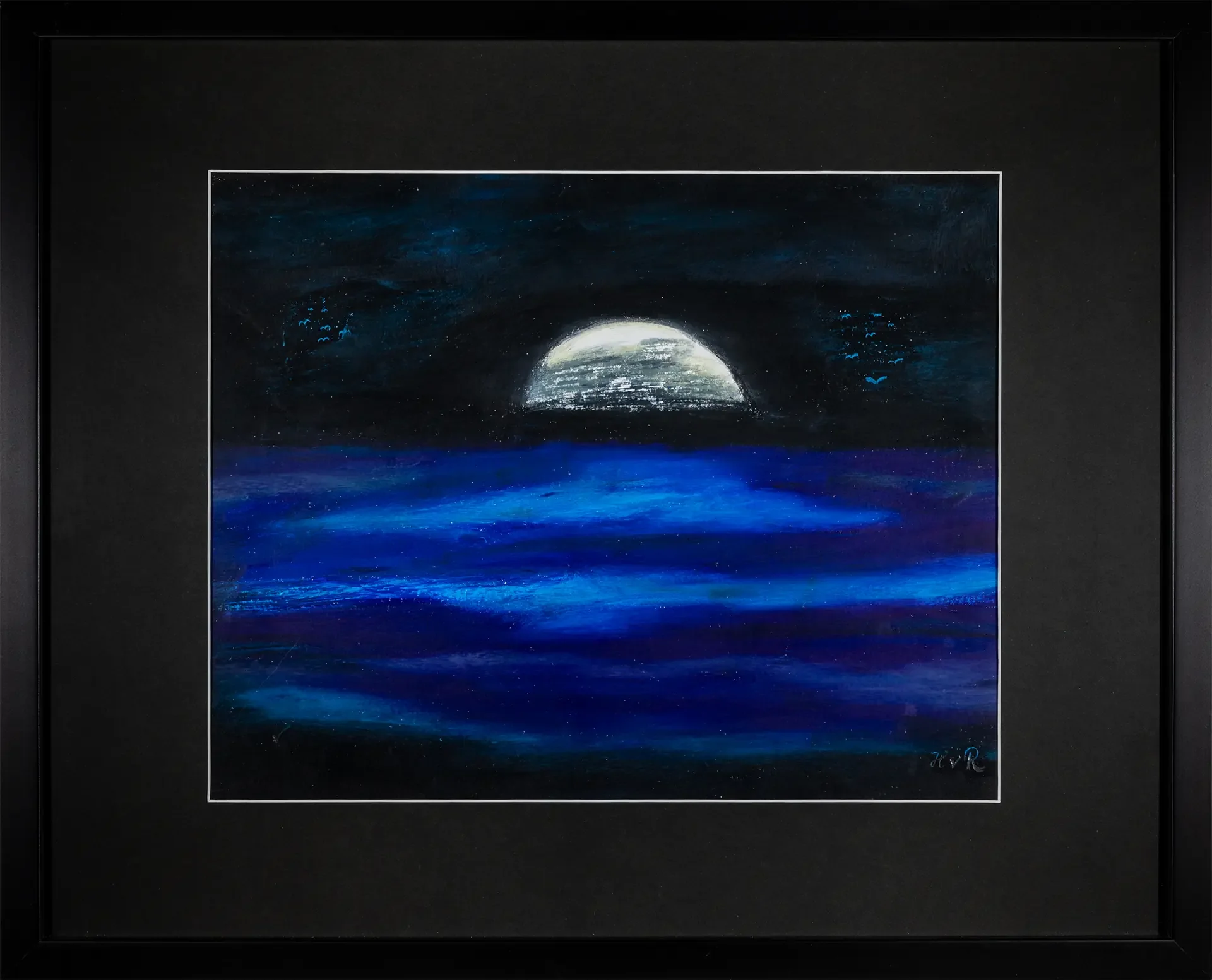 Malerei Misch-Technik Aqua Luna