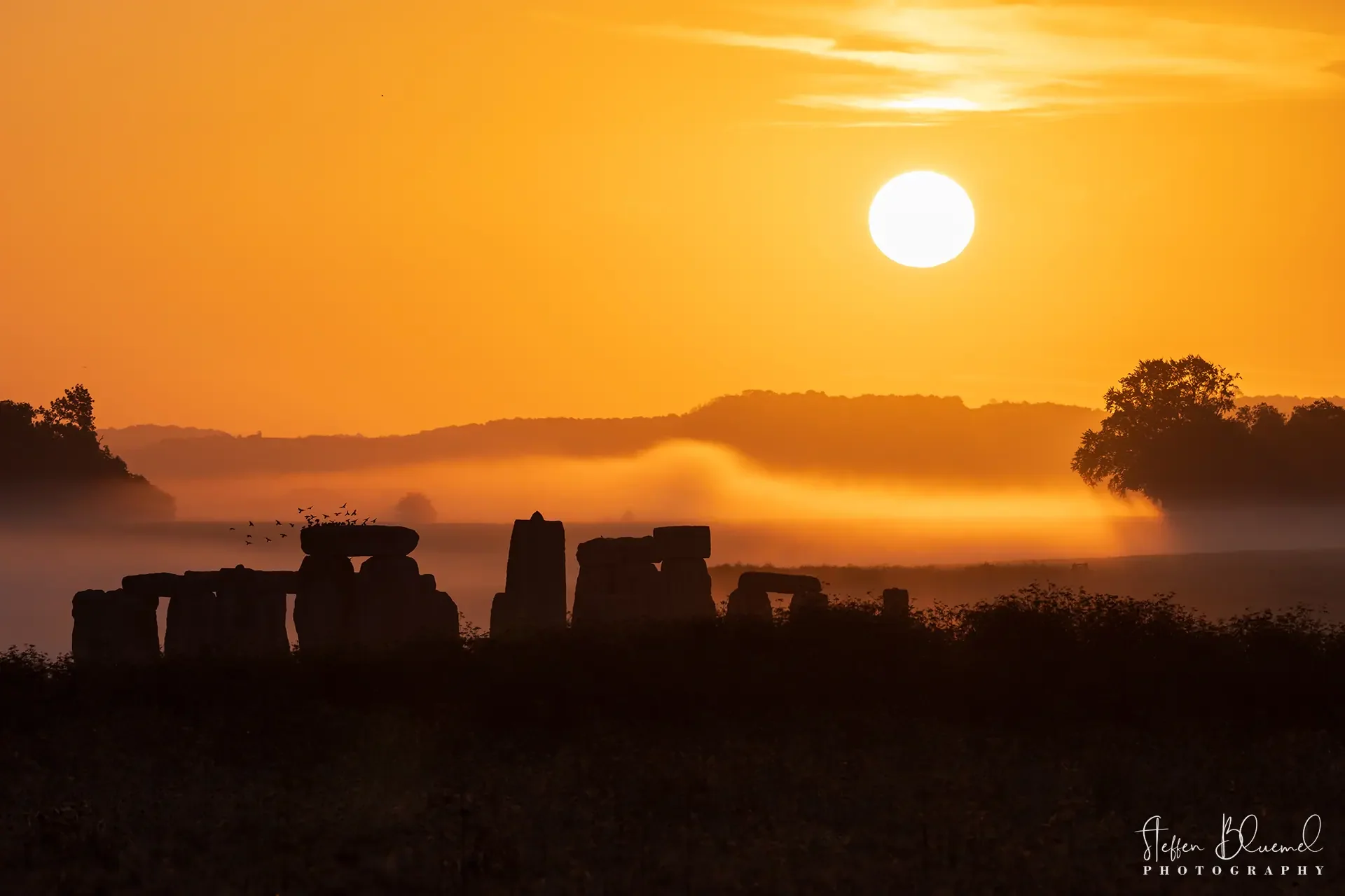 Sonnenaufgang über Stonehenge