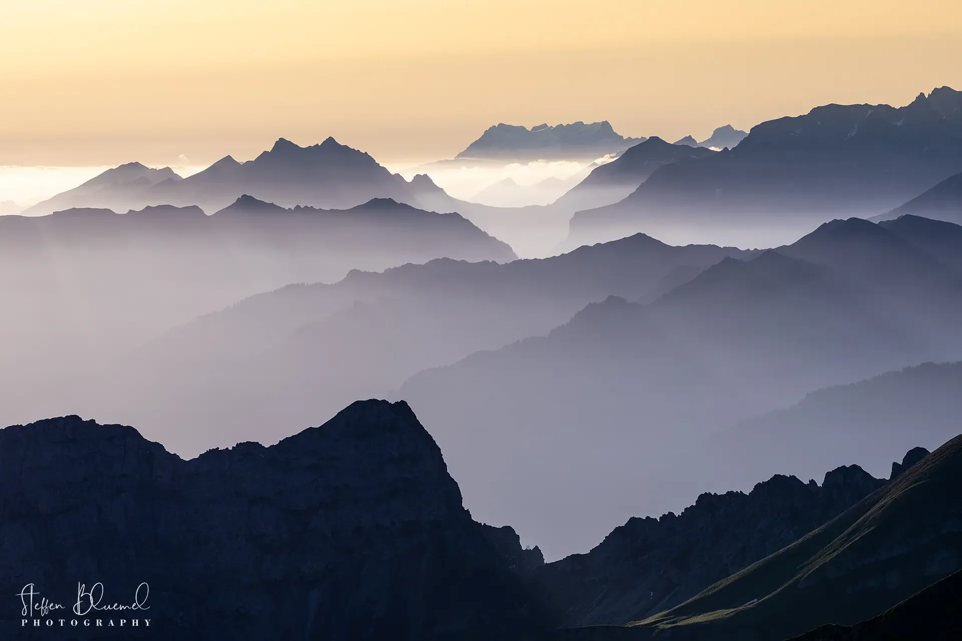 Morgenstimmung in den Bergen
